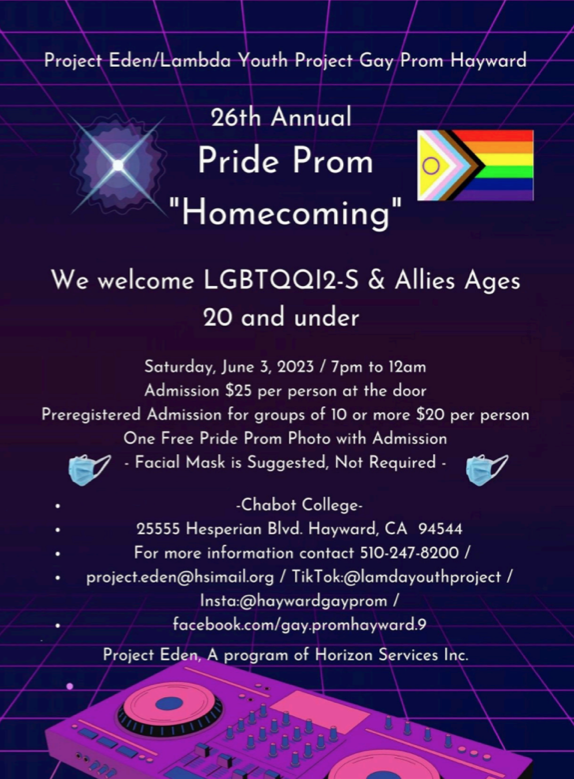 Pride Prom Flyer.