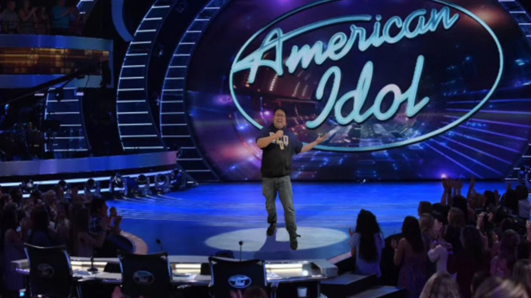 Mr. Huang performing on American Idol.