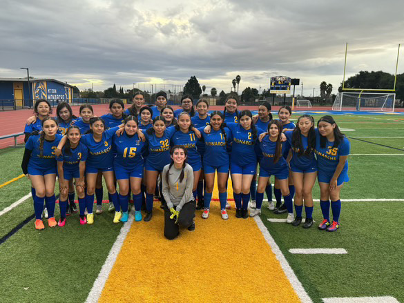 Mt. Eden girls soccer team.