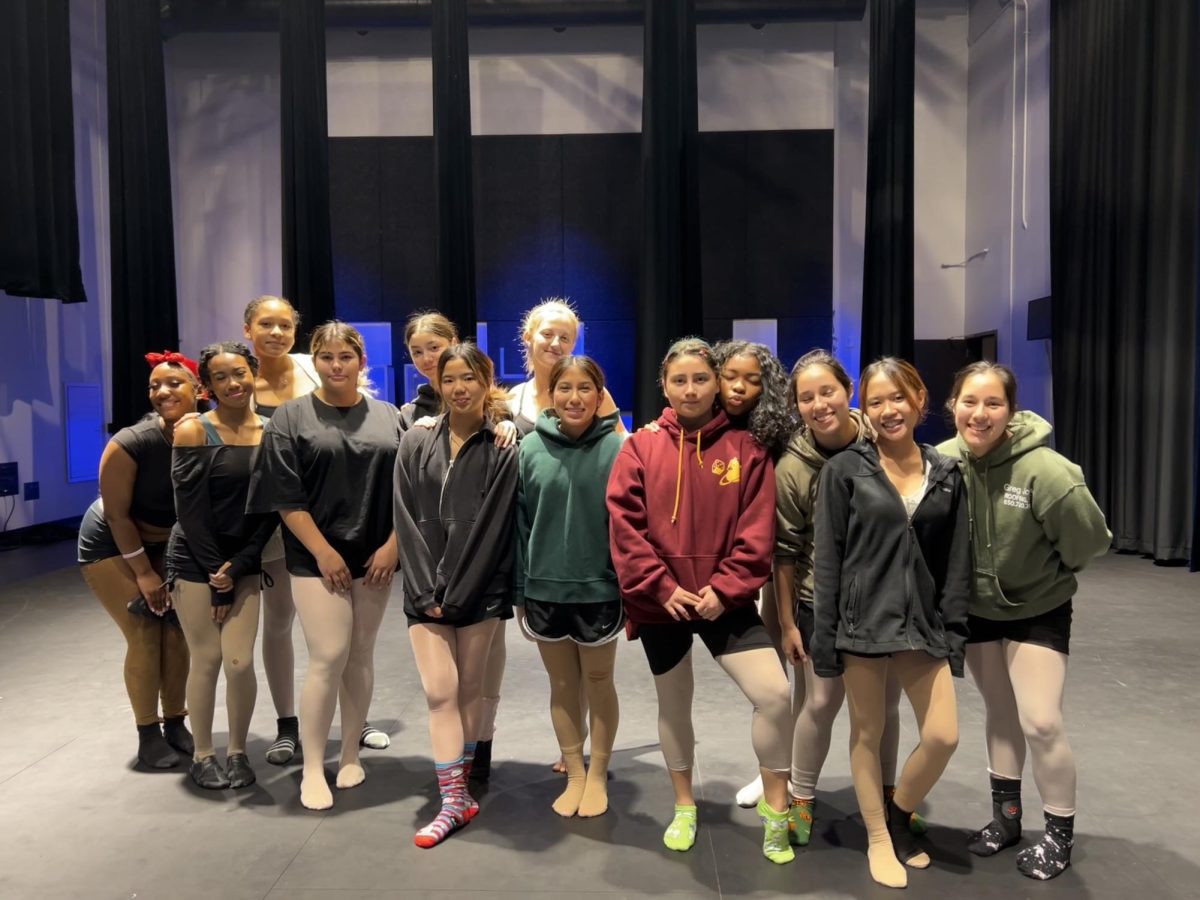 Dance students in the Performing Arts Center.